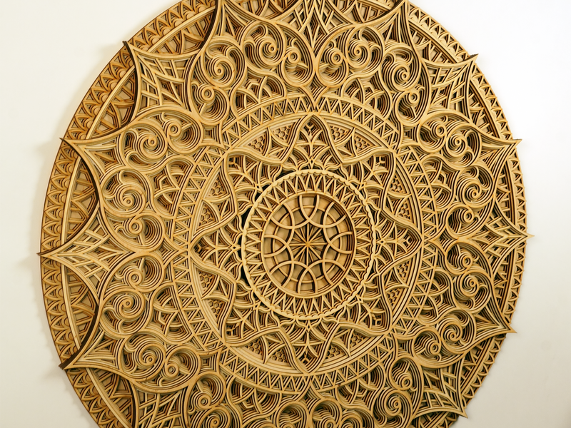 Boho Wood Mandala Wall Art