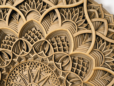 Wood Mandala Spiritual Wall Art