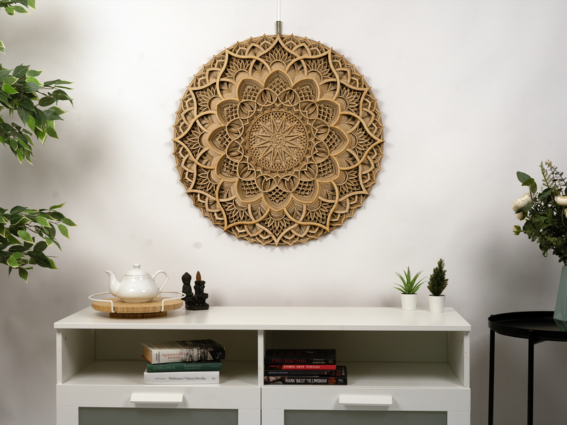 Wood Mandala Spiritual Wall Art