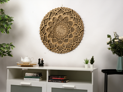 Wood Mandala Spiritual Wall Art