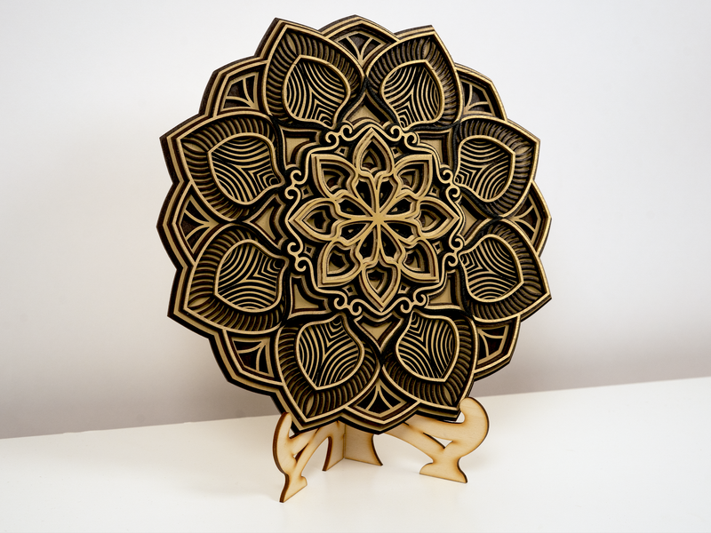 Flower Boho Wooden Mandala