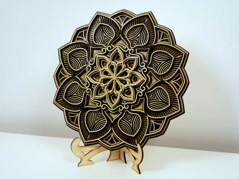 Flower Boho Wooden Mandala