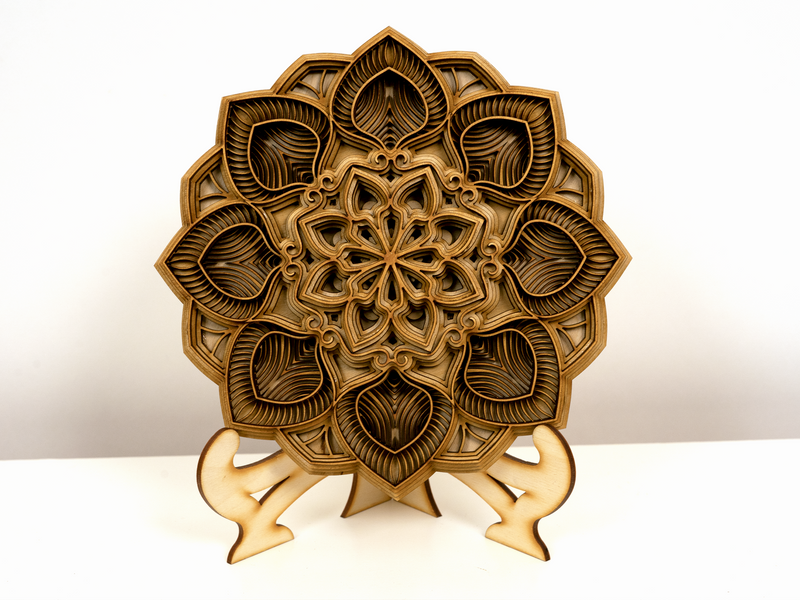 Flower Boho Wooden Mandala