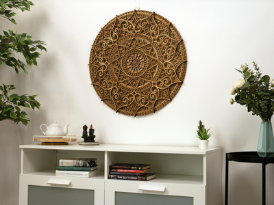 Boho Wood Mandala Wall Art