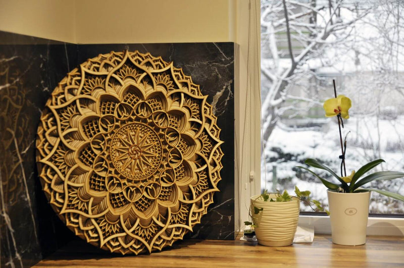 Wood Mandala Spiritual Wall Art