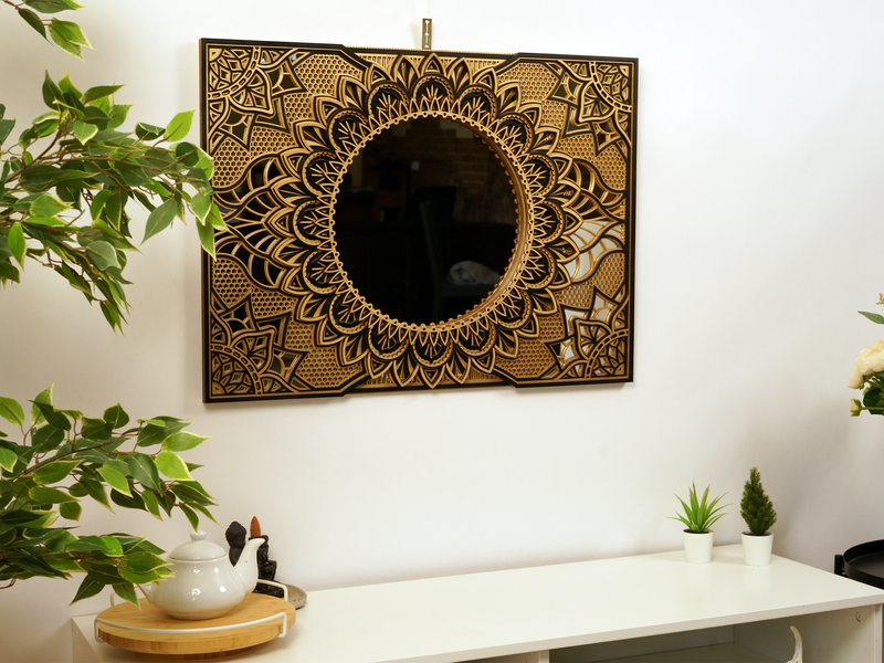 Mirror Mandala Elegant Wall Art