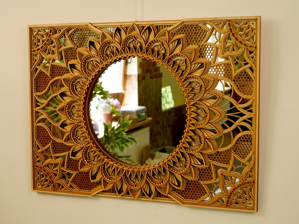 Mirror Mandala Elegant Wall Art