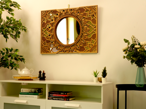 Mirror Mandala Elegant Wall Art