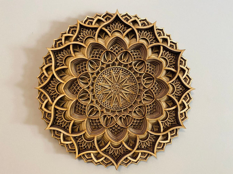 Wood Mandala Spiritual Wall Art