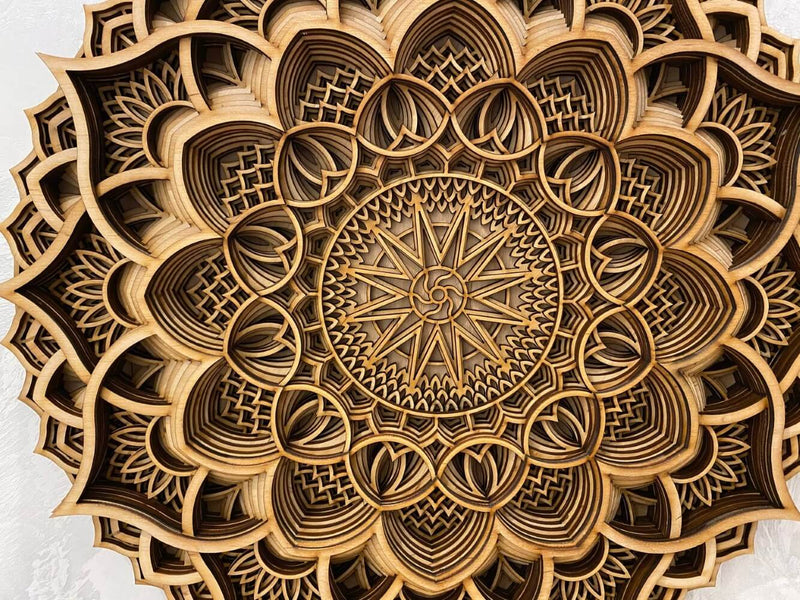 Wood Mandala Spiritual Wall Art