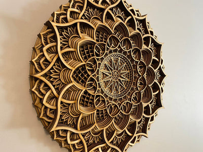 Wood Mandala Spiritual Wall Art