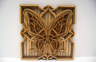 Butterfly Spiritual Wooden Mandala