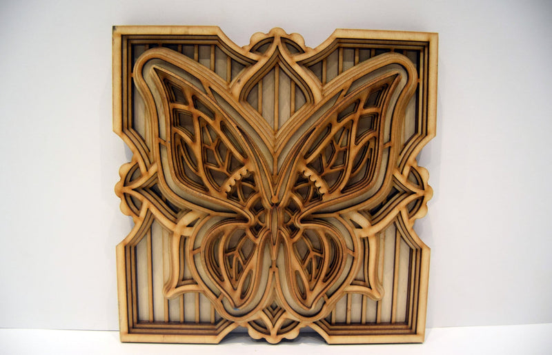 Butterfly Spiritual Wooden Mandala