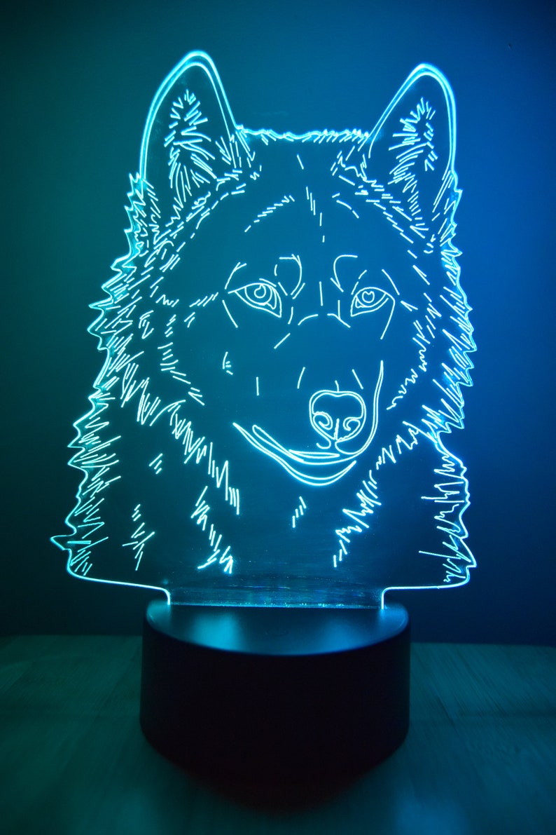 LED Night Lamp Wolf