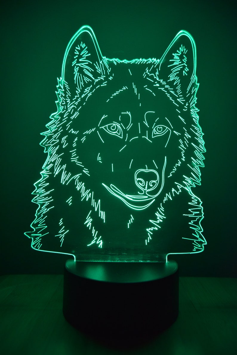 LED Night Lamp Wolf