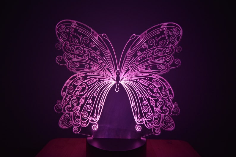 LED Night Lamp Butterfly