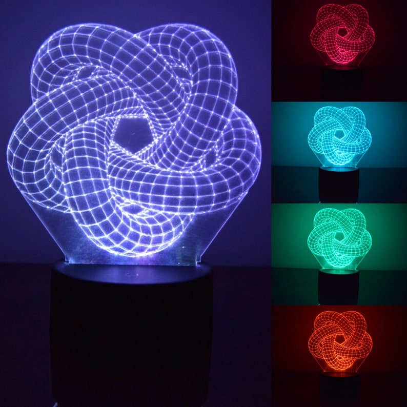 LED Night Lamp Illusion Swirl