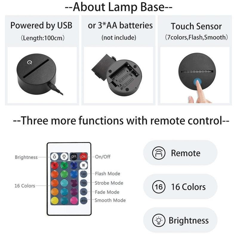 LED Night Lamp Planet