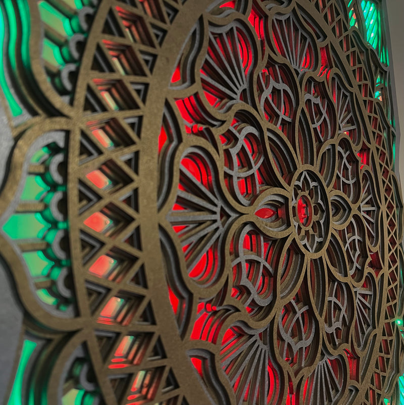 Color Changing Mandala Wall Art LED Wall Hanging