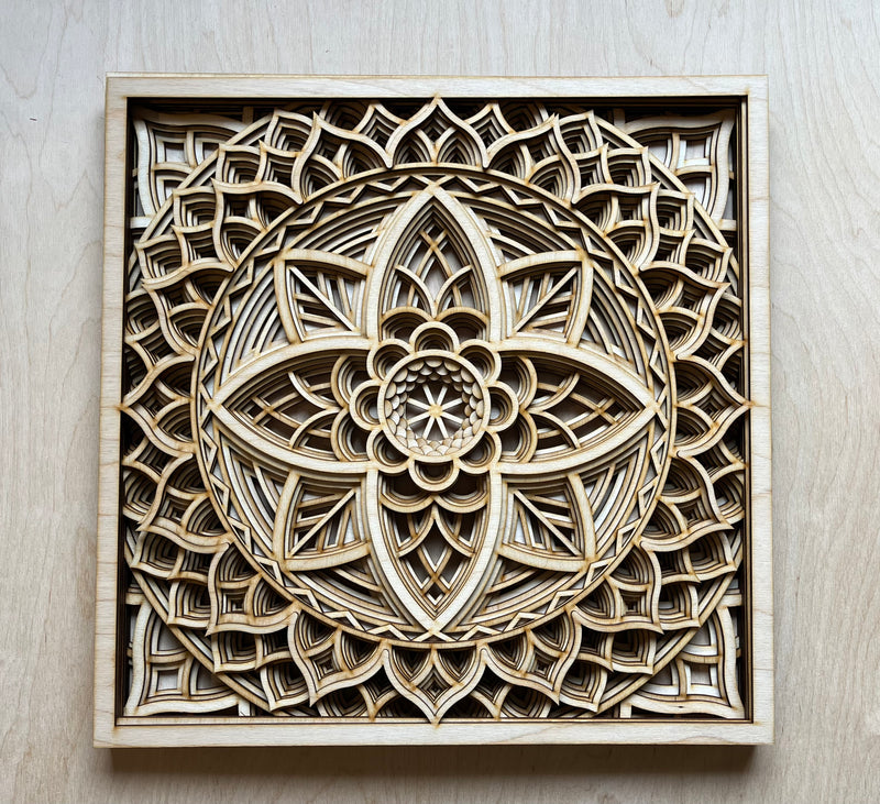 Bohemian Style Wooden Mandala