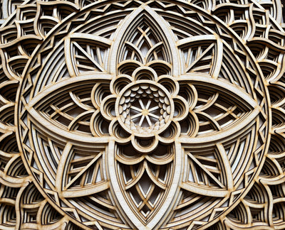 Bohemian Style Wooden Mandala