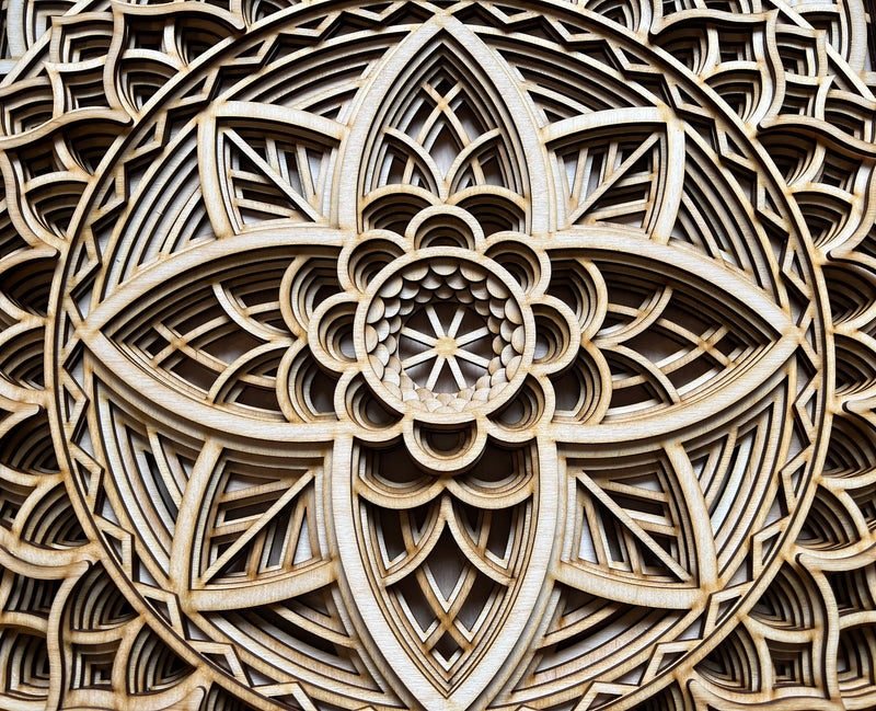 Bohemian Style Wooden Mandala