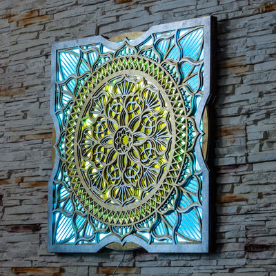 Color Changing Mandala Wall Art LED Wall Hanging