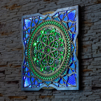 Color Changing Mandala Wall Art LED Wall Hanging