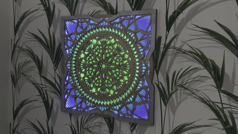 Color Changing Mandala Wall Art LED Wall Hanging